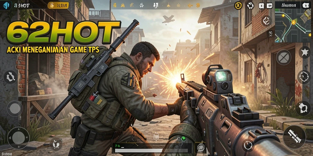 Tampilan gameplay intens di 62HOT dengan pertempuran seru.