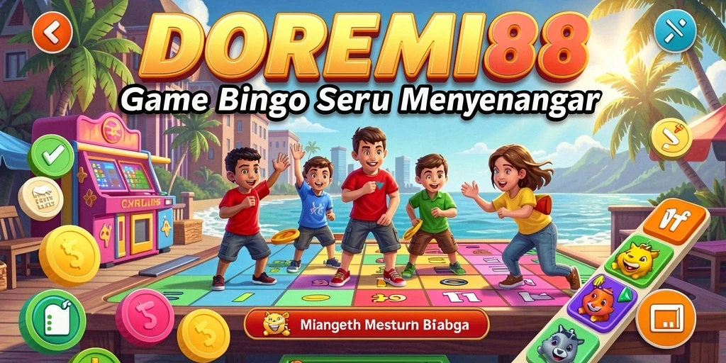 Tampilan gameplay menarik dari DOREMI88 dengan suasana Bingo yang seru.