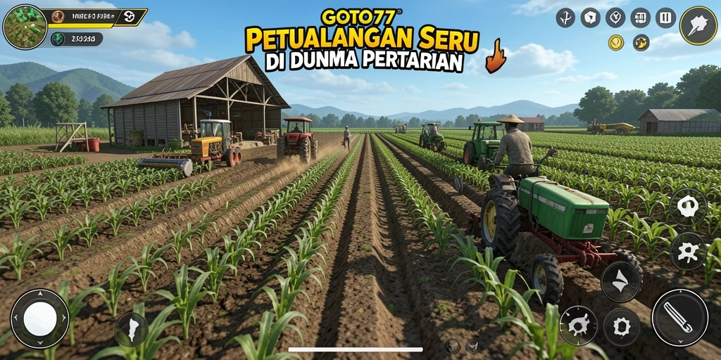 Tangkapan layar dari <strong>GOTO77</strong> menunjukkan aktivitas bertani yang seru dan menarik.