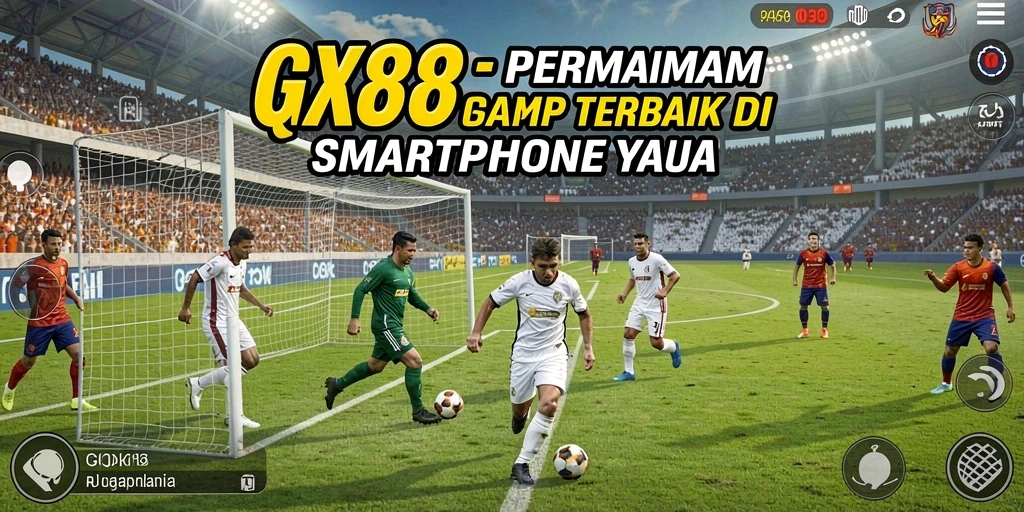 Screenshot menunjukkan gameplay seru dalam GX88 dengan tim yang beraksi.
