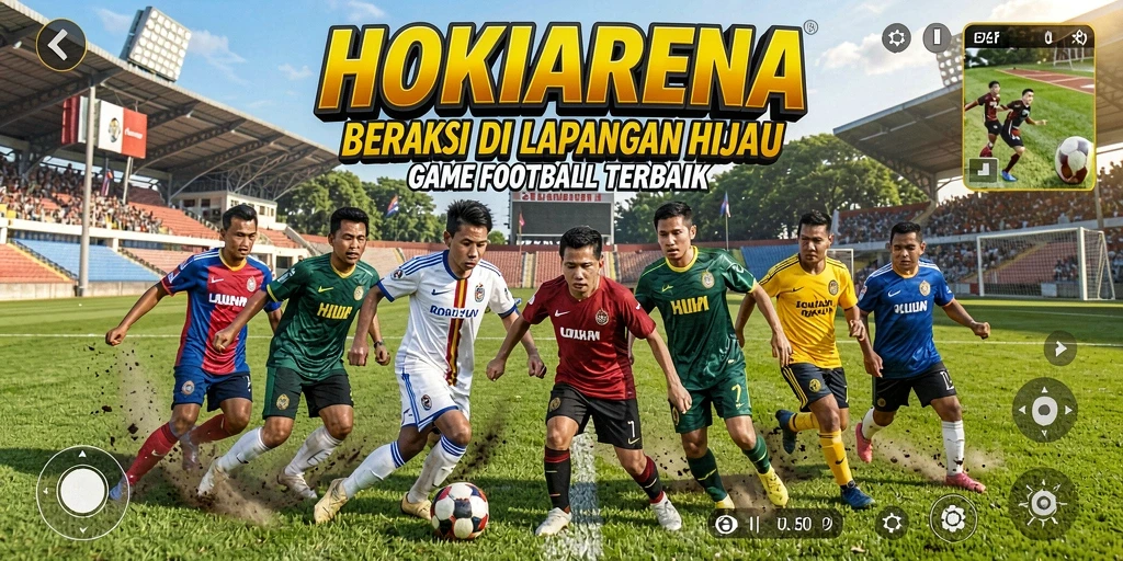 Tampilan aksi mendebarkan dalam gameplay Football.