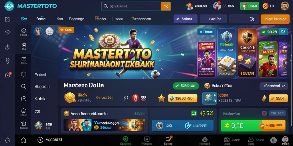 Tampilan gameplay menarik dari aplikasi MASTERTOTO untuk taruhan olahraga.