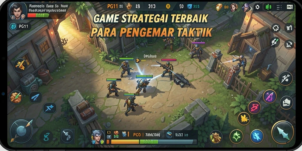 Screenshot PG11 menampilkan aksi pertempuran strategis yang mendebarkan.
