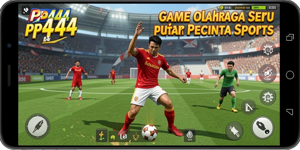 Gameplay PP444 yang menarik dan penuh aksi olahraga.