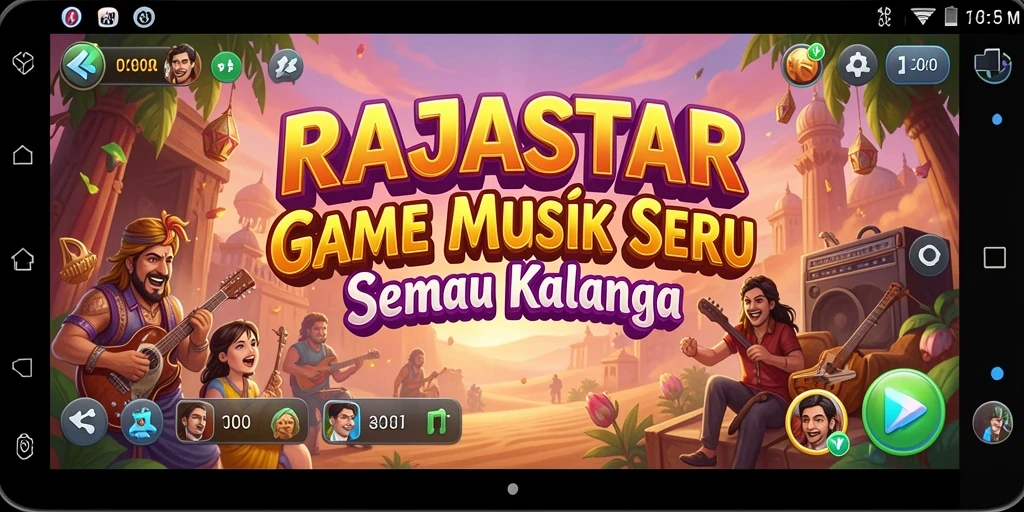 Screenshot gameplay RAJASTAR dengan tampilan yang menarik.