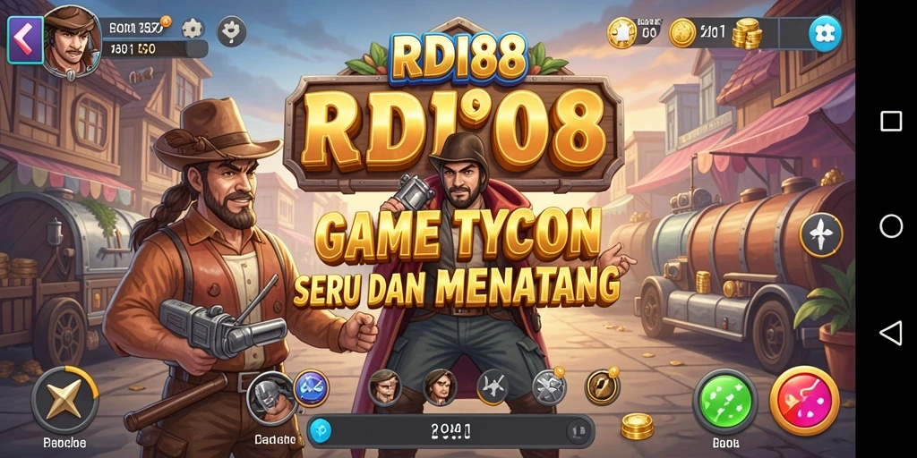 Screenshot menampilkan gameplay menantang dalam game Tycoon RDI88.