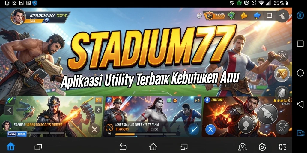 Tampilan antarmuka utama STADIUM77 yang intuitif dan efisien.