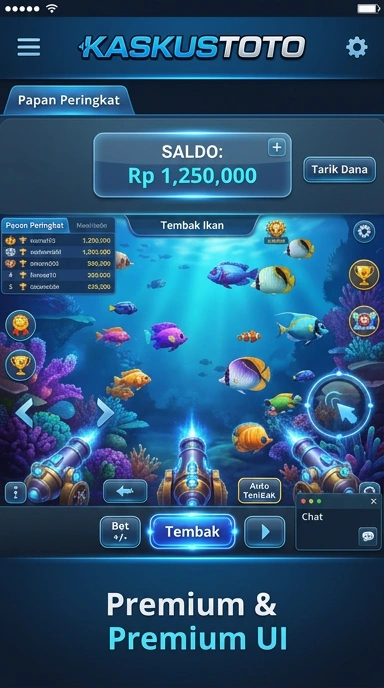 Tampilan antarmuka pengguna Kaskustoto yang modern dan ramah.